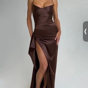 Chic Chocolate Brown Maxi Dress